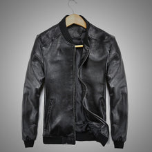 Load image into Gallery viewer, Men's sheepskin Coat Winter Genuine Leather Jacket For Men Motorcycle Bomber Jacket Natural Real Leather Male Aviator 2019