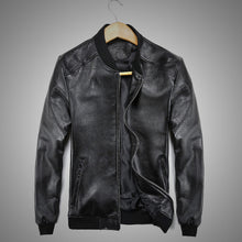 Load image into Gallery viewer, Men's sheepskin Coat Winter Genuine Leather Jacket For Men Motorcycle Bomber Jacket Natural Real Leather Male Aviator 2019