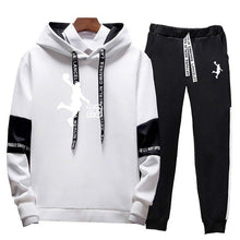 Load image into Gallery viewer, two piece set hoodie sweatsuit men tracksuit jordan 23 jogging sweat suits casual streetwear mens outfits sport suits jogger set
