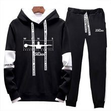 Load image into Gallery viewer, two piece set hoodie sweatsuit men tracksuit jordan 23 jogging sweat suits casual streetwear mens outfits sport suits jogger set