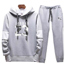 Load image into Gallery viewer, two piece set hoodie sweatsuit men tracksuit jordan 23 jogging sweat suits casual streetwear mens outfits sport suits jogger set